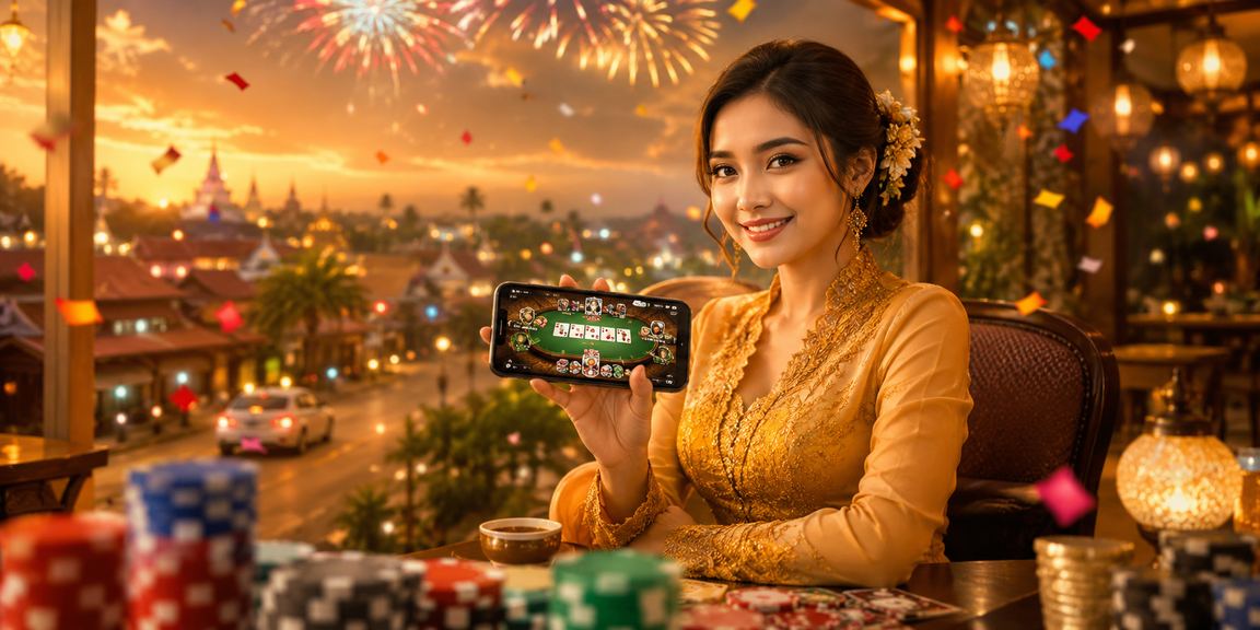 Pemain Malaysia bergaya kebaya menikmati permainan poker dan program VIP 240